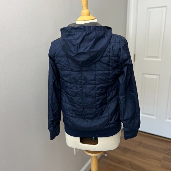 The North Face Quilted Puffer Reversible Hooded Jacket Sz L (14/16) - Picture 10 of 15